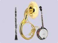 Banjo, Sousaphone, and Clarinet